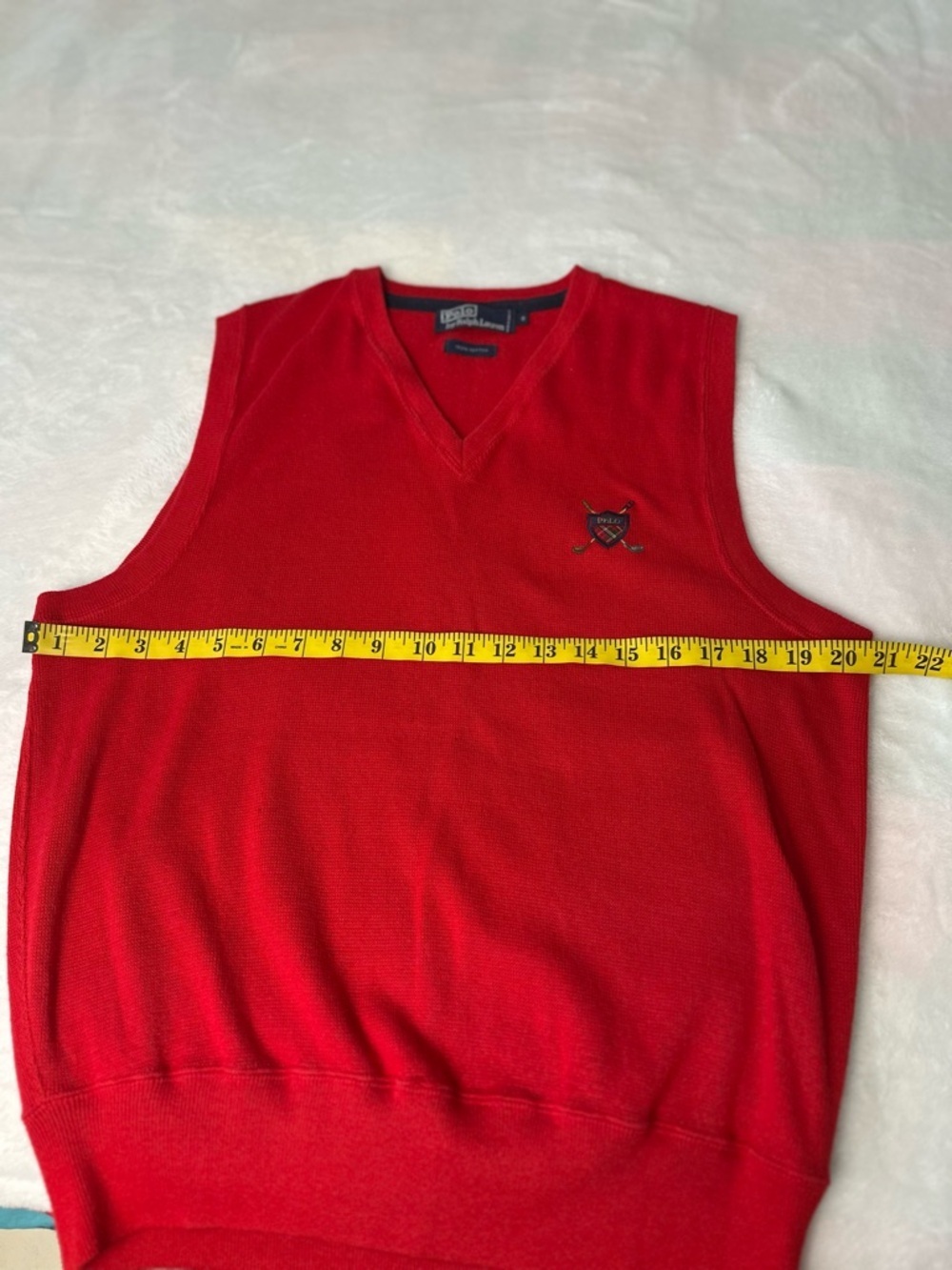 Polo by Ralph Lauren V-Neck Sweater Golf Vest Size Small - Picture 5 of 6
